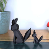 Low Poly 3D Printed Umbreon Figurine - Retro Pokemon Model - The 3D Print Smiths